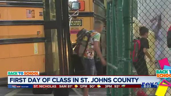 First day of class in St. Johns County