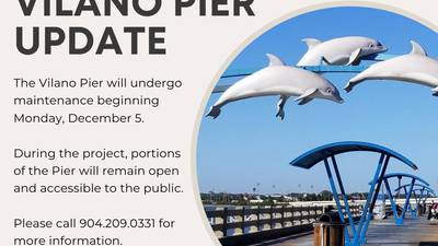 Maintenance scheduled for Vilano Beach pier