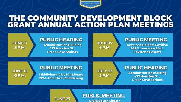 Clay County leaders hosting meetings on how to spend dollars from Community Development Block Grant
