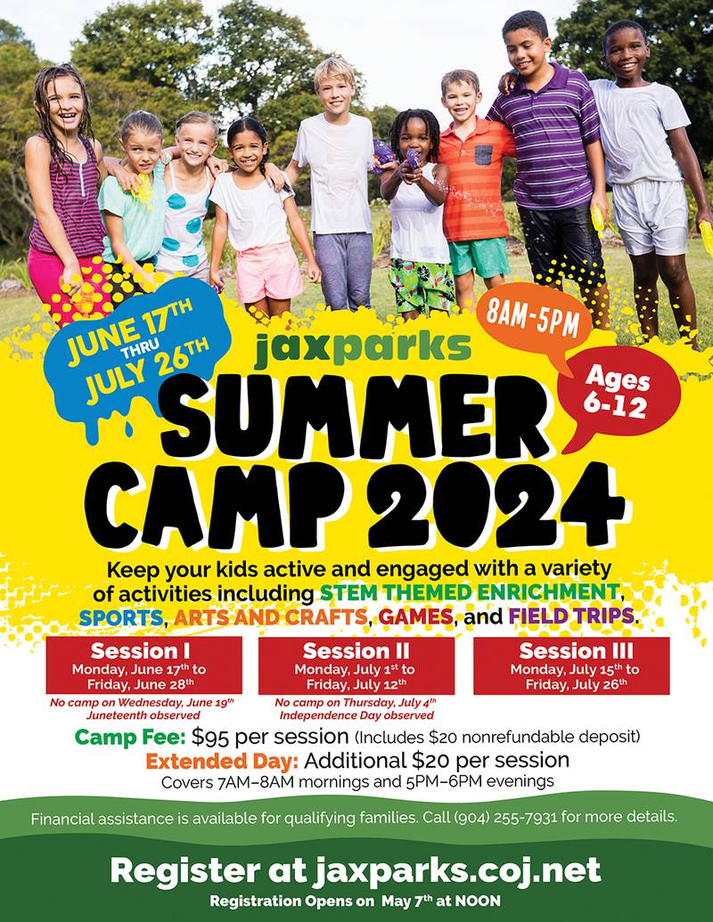 Jax summer camp 2024 sessions.