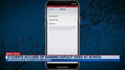 Video of students having sex AirDropped to students at Duval County middle school 