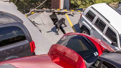 Photos: Partial parking garage collapse at Ascension St. Vincent's Riverside