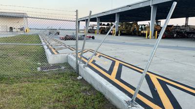 Photos: Damage at Jacksonville International Airport security fence