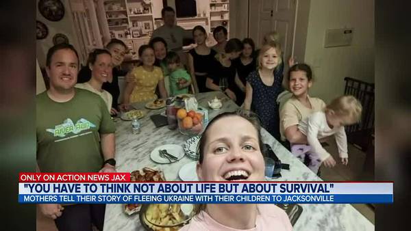 Jacksonville family takes in over a dozen Ukrainian refugees