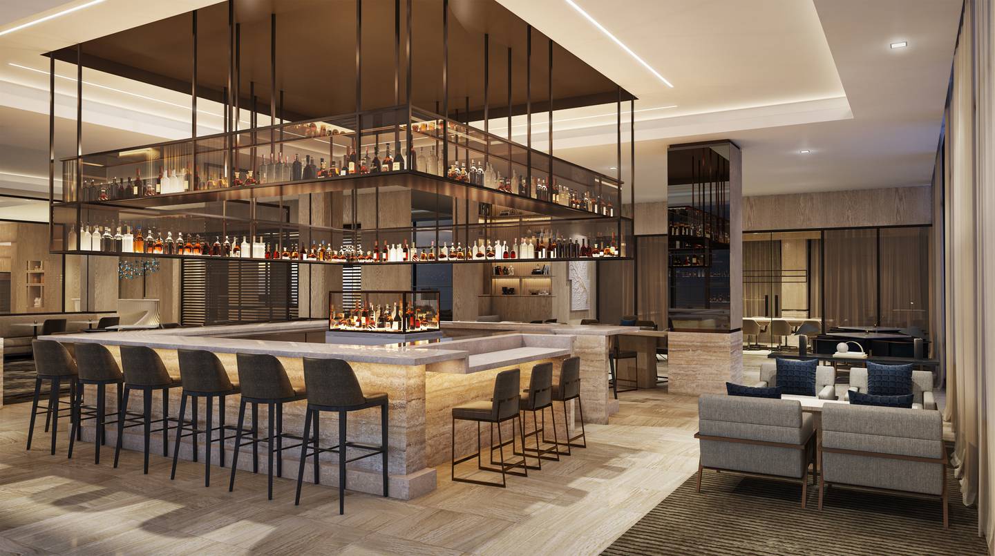 Modern amenities such as the AC Lounge will highlight the form and function design of AC Hotel Jacksonville St. Johns Town Center.