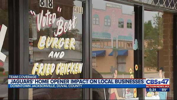 Jaguars' home opener impact on local businesses