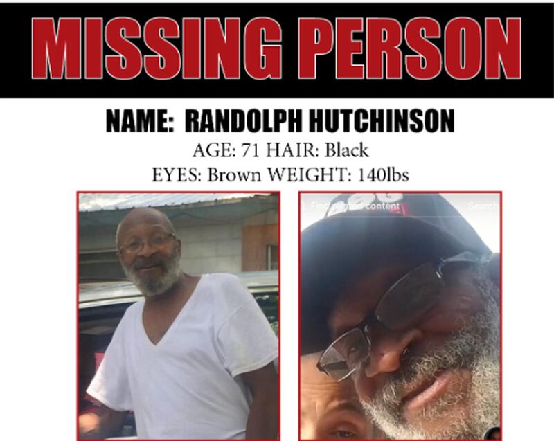 Randolph Hutchinson was last seen at his home in Interlachen on Sept. 6.