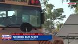 School bus hit by gunfire with kids on board, police looking for suspects