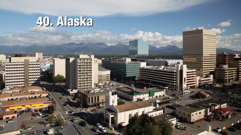Alaska: 18.32 driving incidents per 1,000 residents