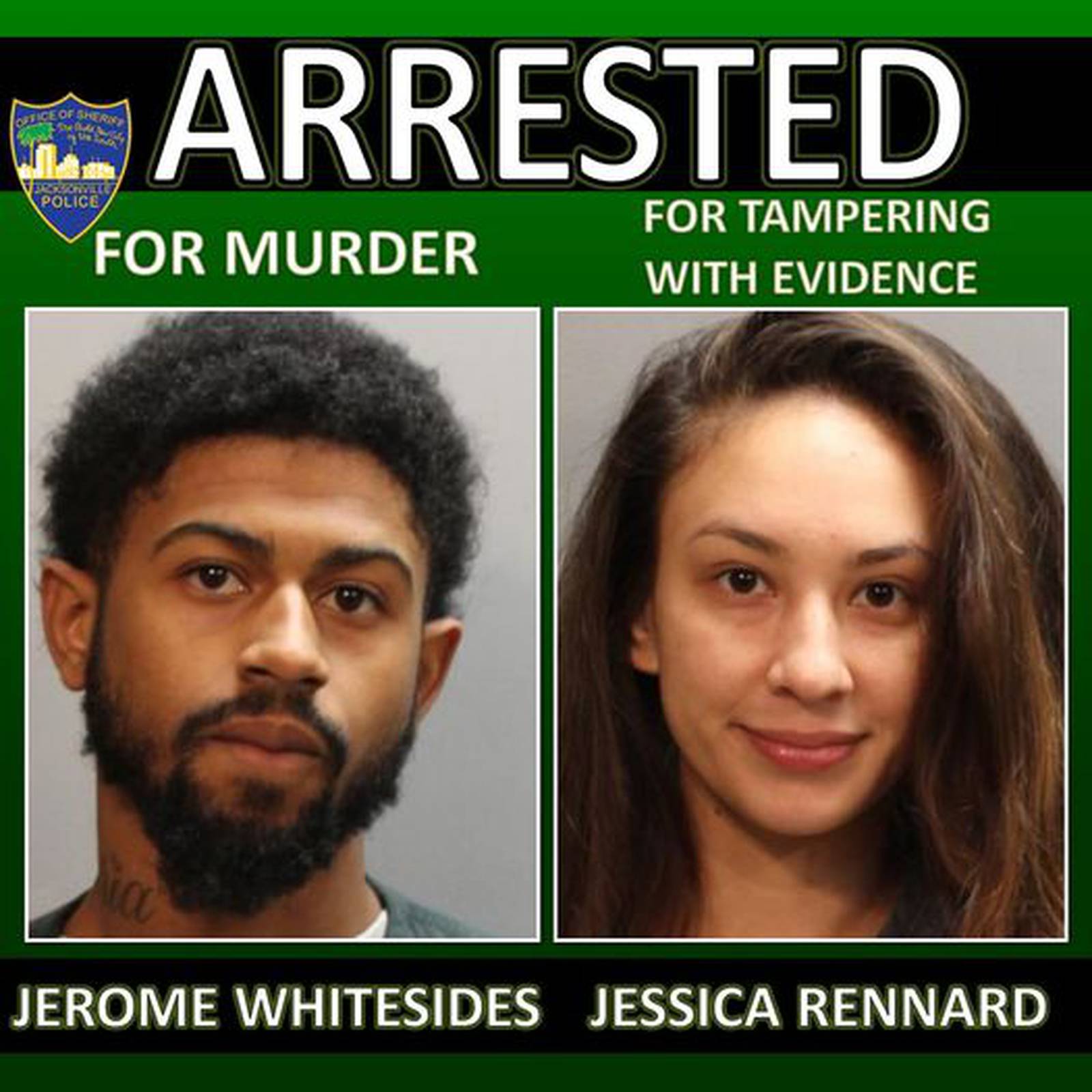 Jacksonville man, girlfriend arrested following New Years Eve murder