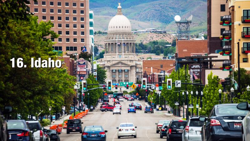 Idaho: 26.48 driving incidents per 1,000 residents