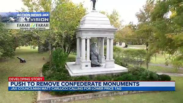 Jacksonville City Councilman files new legislation to address the removal of confederate monuments