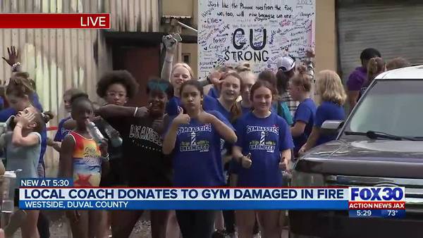 Fletcher H.S. coach looks to help gymnastics gym with equipment on Westside that caught fire