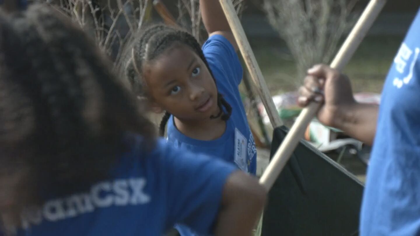City Year of Jacksonville celebrated MLK Day by beautifying Acres Elementary School.