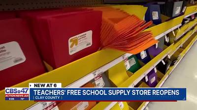 Teachers' free school supply store reopens