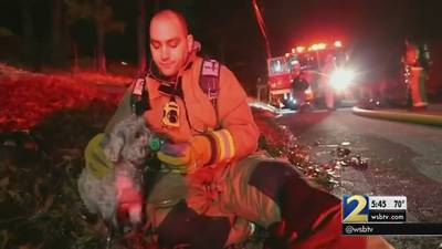 Man says dog saved his life during house fire