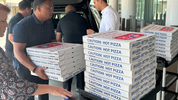 Hanania Automotive Group delivered pizzas to Jacksonville nurses during Nurse Appreciation Week