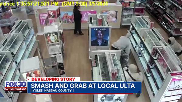 Nassau Sheriff’s Office: $4,500 in merchandise stolen in Ulta smash-and-grab