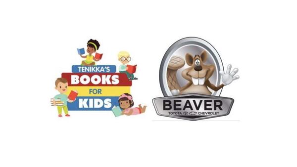 Drop off books at Beaver Toyota and Beaver Chevrolet for Tenikka’s Books for Kids