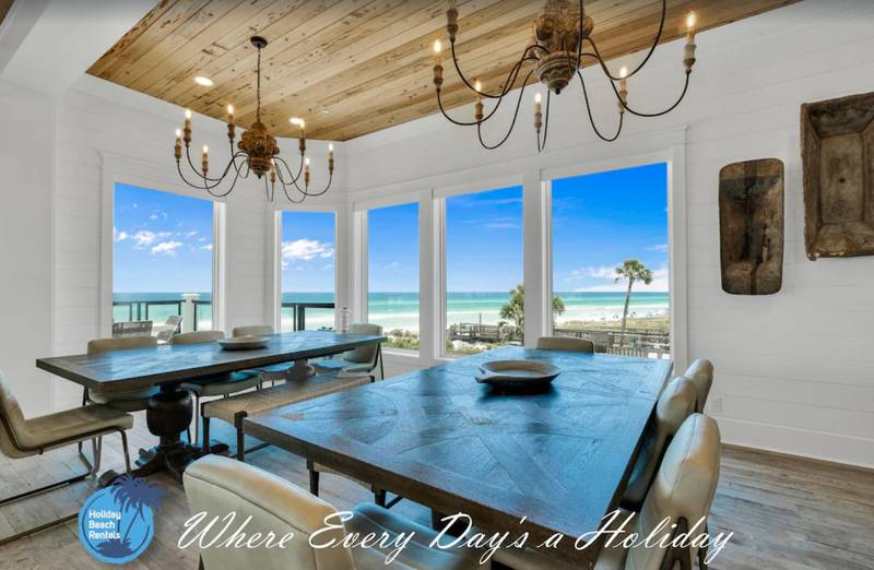An oceanfront Florida home that sleeps 35 people has been named one of Vrbo’s 2023 Vacation Homes of the Year. “30a My Way,” which is located in Rosemary Beach in the Panhandle, can be rented for around $4,379 a night.