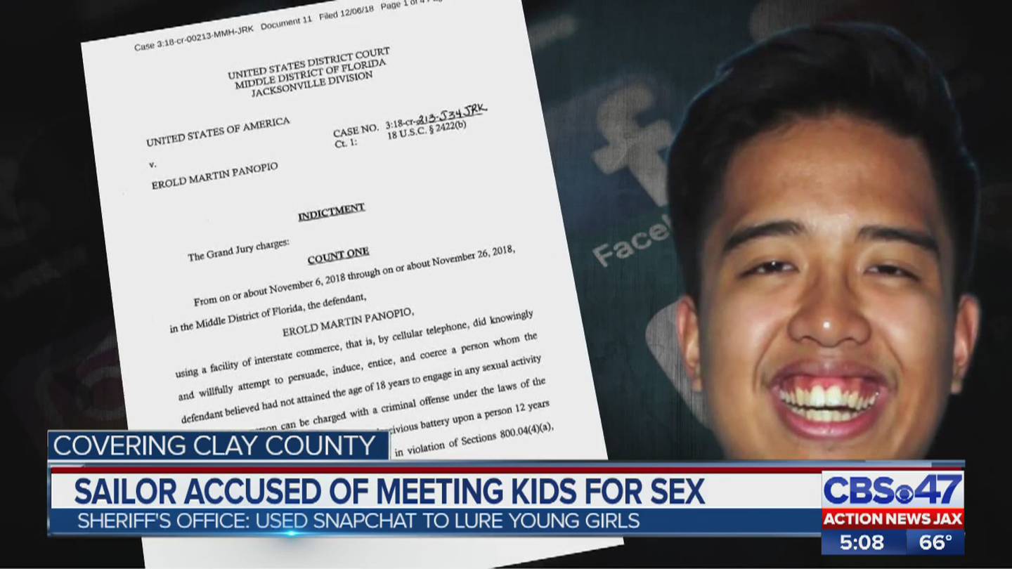 Sailor accused of meeting kids for sex arrested in Clay County – Action  News Jax