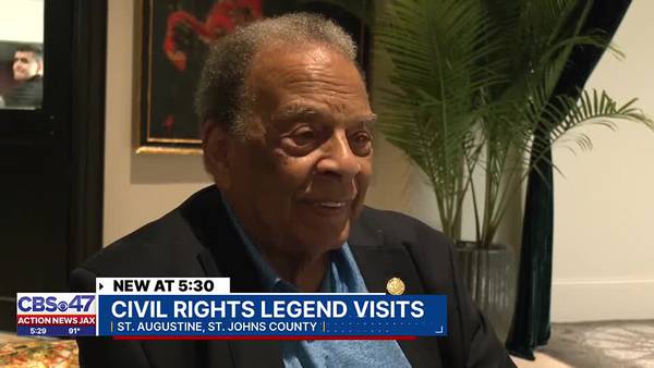 Civil Rights icon Andrew Young returns to St. Augustine to commemorate 60th anniversary of the Civil Rights Act