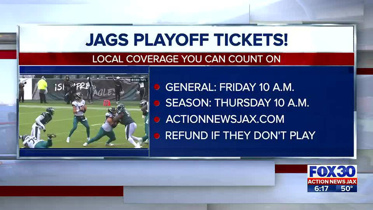 Get your Jacksonville Jaguars playoff tickets! – Action News Jax