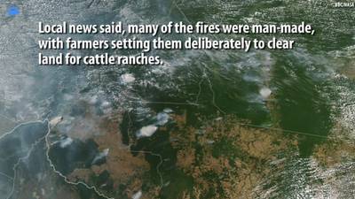 Your Daily Pitch News Minute: Massive wildfire burns Amazon rainforest
