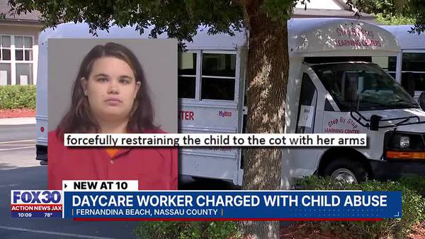 Woman arrested, accused of forcing child’s head onto cot at day care, Nassau deputies say