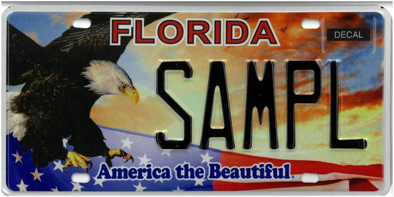 America the Beautiful Florida specialty plate