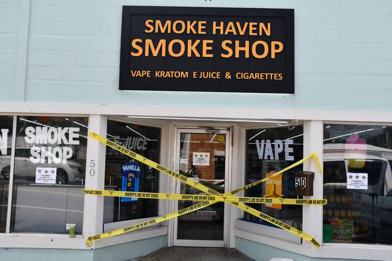 Smoke Haven Smoke Shop in Lake Butler was served a search warrant after undercover officers confirmed the sale of illegal drugs.