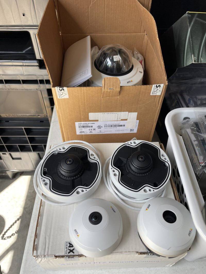 St. Johns County is auctioning off not just vehicles as surplus office equipment, including these surveillance cameras, will be available to bid on.