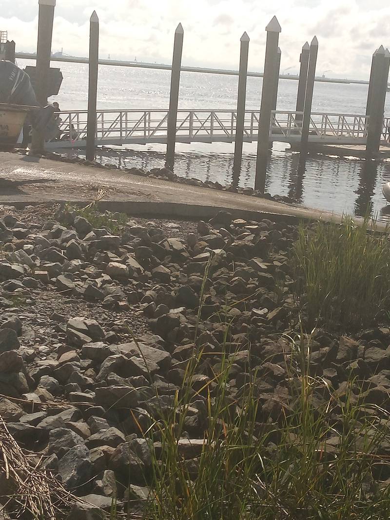 A viewer sent Action News Jax this photo from the scene of a metal dock collapse in St. Marys.
