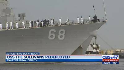 ‘Bittersweet’ goodbye as hundreds of Navy sailors set out to sea