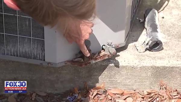 ‘To get this repaired is gonna be in the thousands:’ Copper piping stolen from Jacksonville AC units