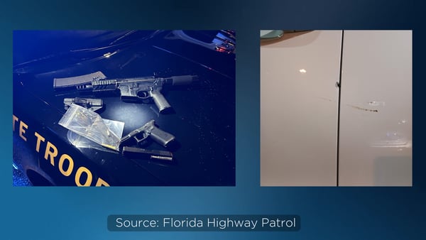 Newly released video shows arrest of man accused of shooting at truck on Florida’s Turnpike