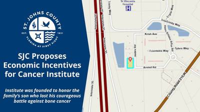 New cancer institute to be built in St. Johns County with help from incentives agreement