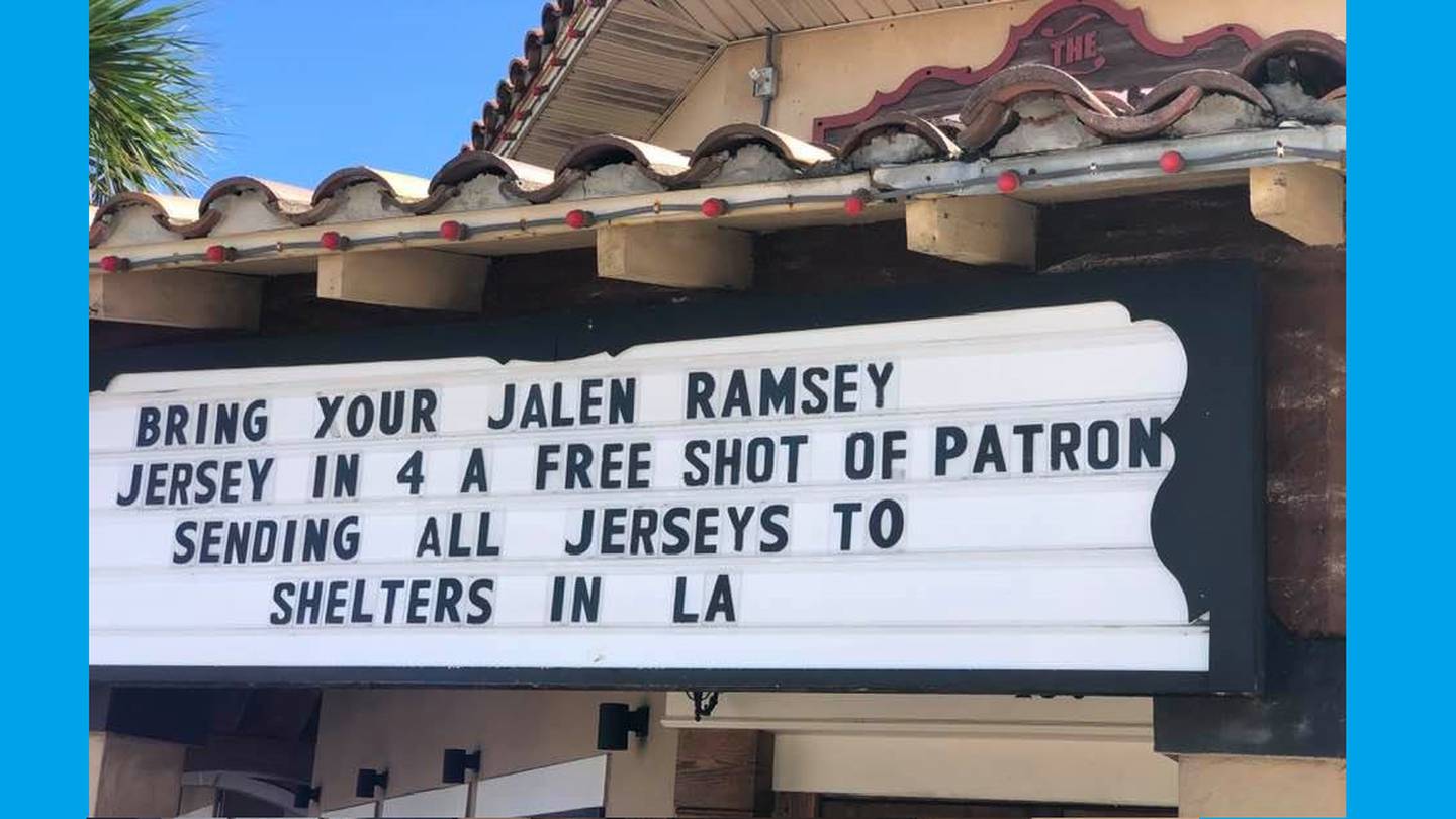 Jacksonville Beach bar offers shots in exchange for Jalen Ramsey