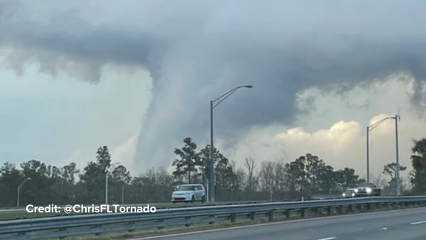 Photos, video capture tornado on Sunday in Jacksonville