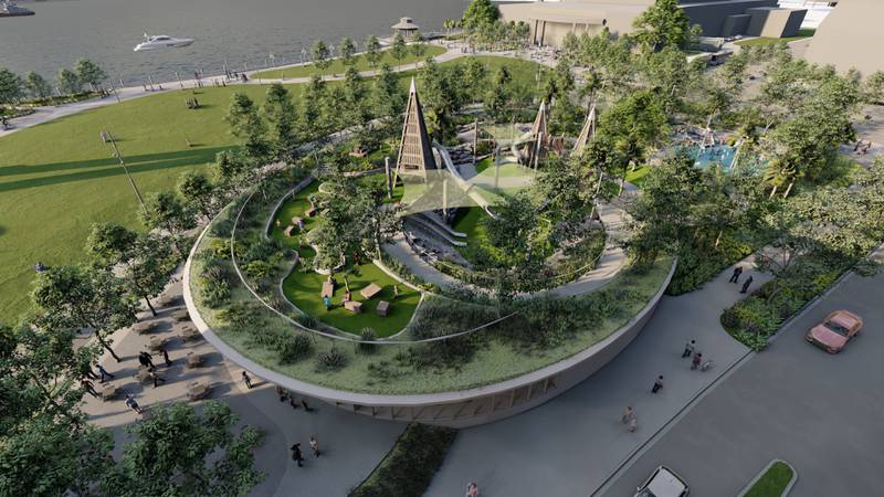 As construction officially began Monday, July 10, 2023 on Riverfront Plaza, the City of Jacksonville shared these renderings of the project.