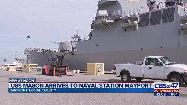 USS Mason changes homeport to Naval Station Mayport, brings 300 sailors to Jacksonville