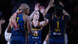 Raucous crowd roars its approval for Caitlin Clark in her home debut with Fever, an 83-80 win