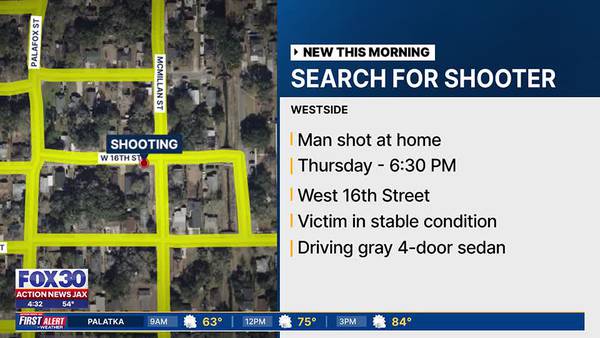 JSO: Man shot after multiple shots fired into home in suspected drive-by shooting