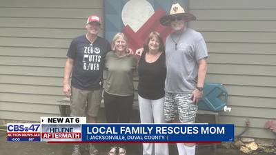 ‘You rescued us:’ Jacksonville family home safe after being stuck due to Hurricane Helene