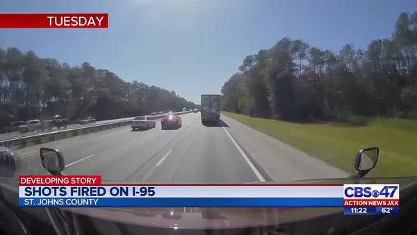 VIDEO RELEASED: St. Johns deputies still searching for suspects involved in I-95 shooting