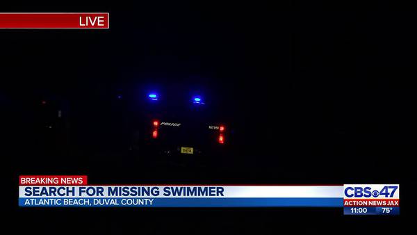 Search for missing swimmer at Atlantic Beach