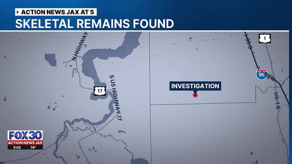 St. Johns County Sheriff’s Office begins investigation after skeletal remains found