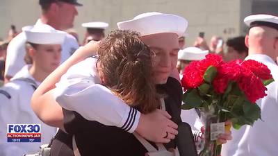 USS Carney returns to ‘land of the free’ at Naval Station Mayport with tear-filled reunions