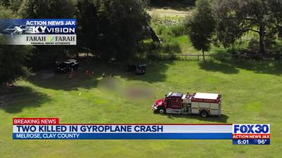 2 dead in experimental gyroplane crash in Clay County 