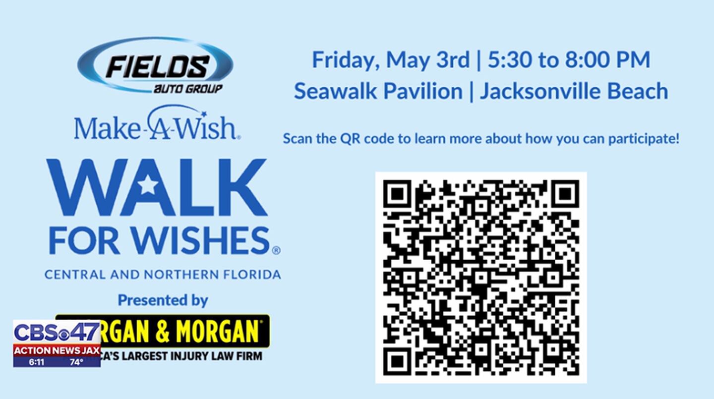 Make-A-Wish Foundation for Walk For Wishes at Seawalk Pavilion in Jacksonville Beach on May 3.